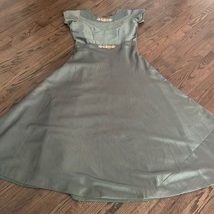 Green Anarkheli dress